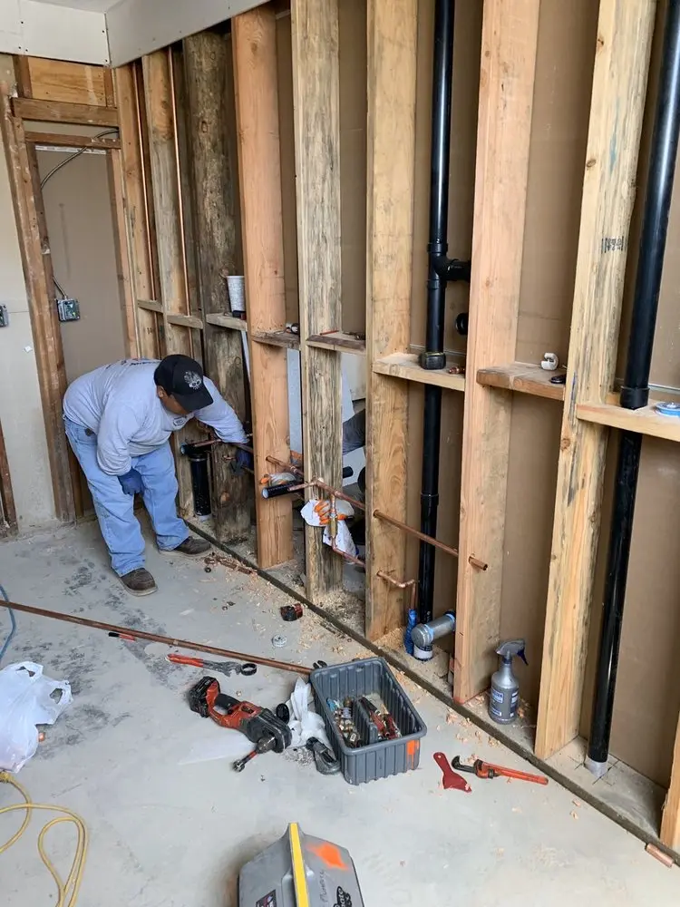 Commercial rough-in plumbing for Gas Line Repair in Cardiff